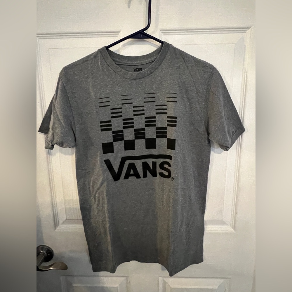 Vans Gray and Black Short Sleeve Tees